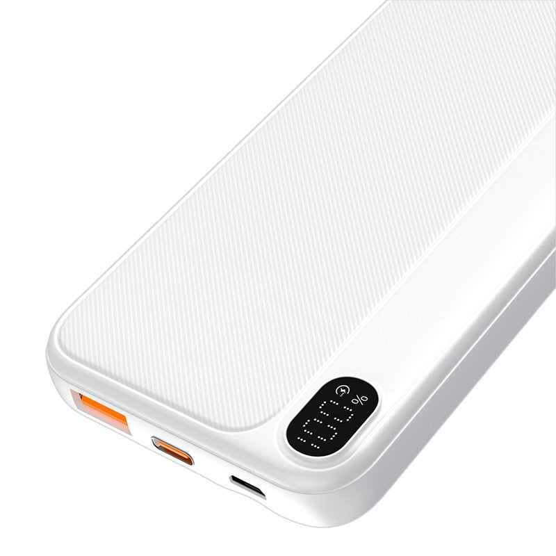 Bateria Externa Universal Power Bank 10.000 mAh (Tipo C / Lightning) COOL Grip Branco