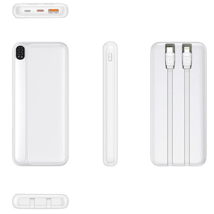 Bateria Externa Universal Power Bank 10.000 mAh (Tipo C / Lightning) COOL Grip Branco