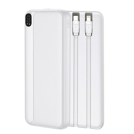 Bateria Externa Universal Power Bank 10.000 mAh (Tipo C / Lightning) COOL Grip Branco