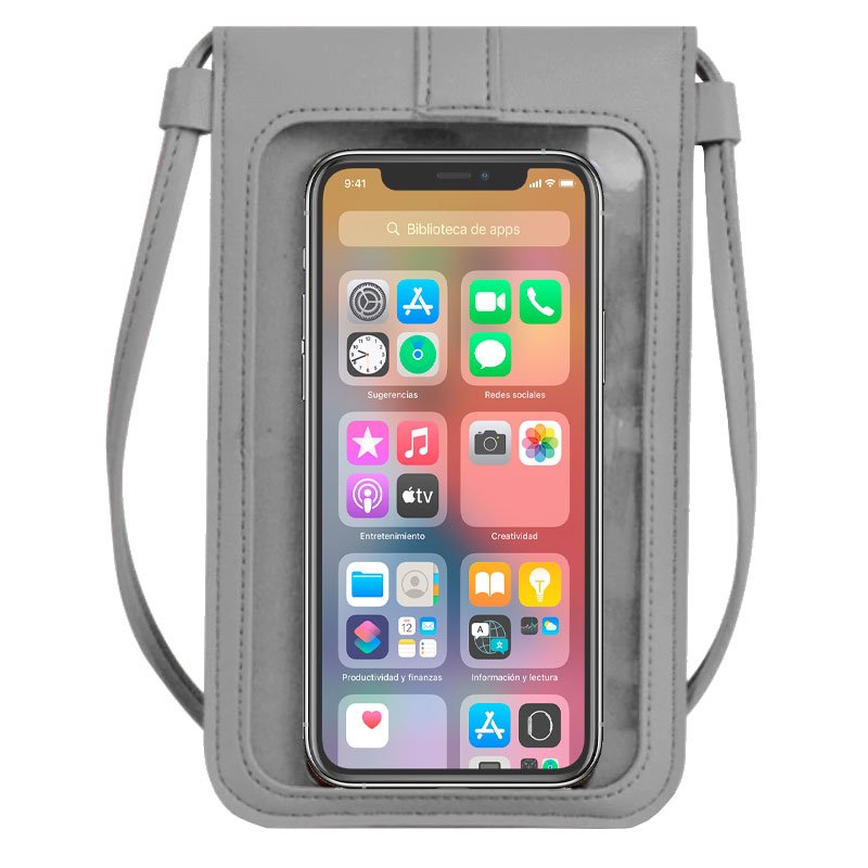 Bolsa Universal Basic de até 6,7 pol. COOL Cinza Claro
