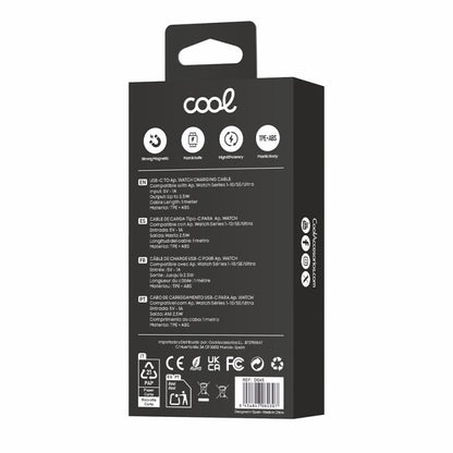 Cabo USB COOL MagCharge (Tipo C) para Apple Watch Universal Branco