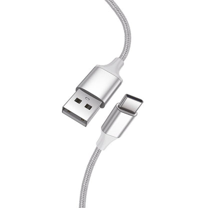 Cabo USB COOL Nylon Universal Tipo C (1,2 metros)