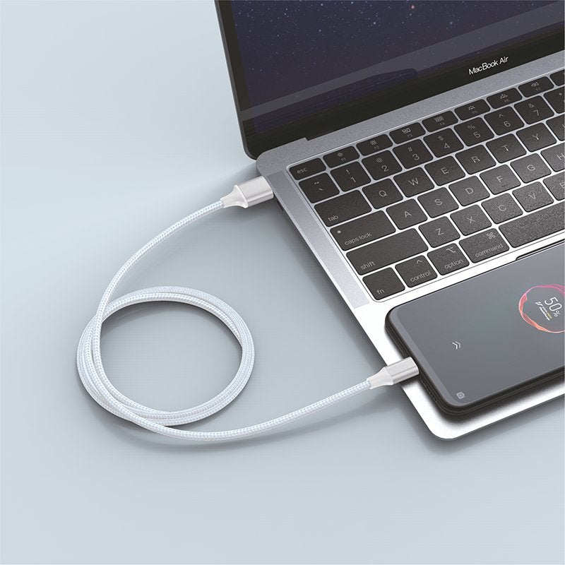 Cabo USB COOL Nylon Universal Tipo C (1,2 metros)