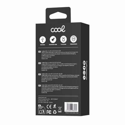 Cabo USB COOL Nylon Universal Tipo C para Lightning (1,2 metros)