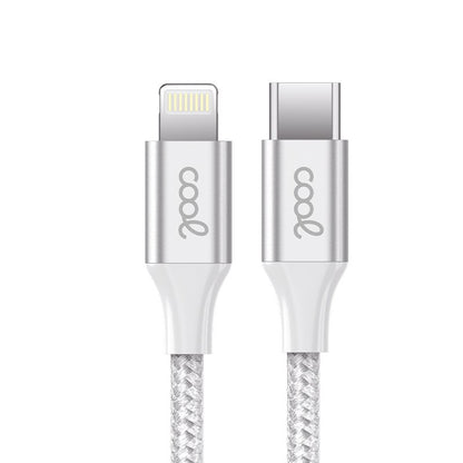 Cabo USB COOL Nylon Universal Tipo C para Lightning (1,2 metros)