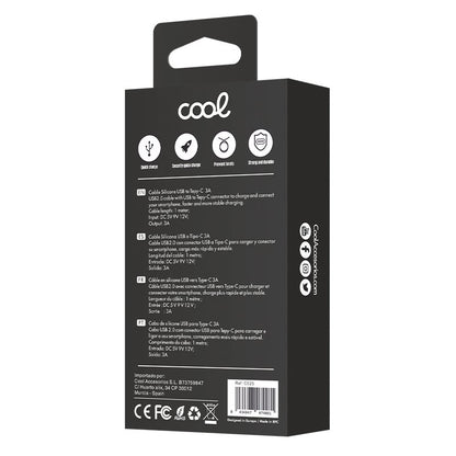Cabo USB COOL Silicone Universal C Rosa (1 metro)