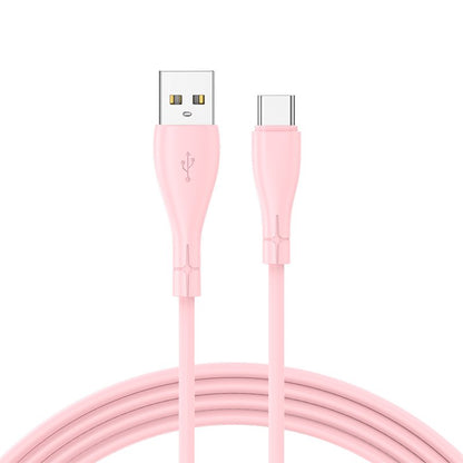 Cabo USB COOL Silicone Universal C Rosa (1 metro)