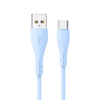 Cabo USB COOL Silicone Universal Tipo C Azul Céu (1 metro)