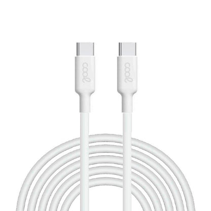 Cabo USB COOL Universal TYPE-C a TYPE-C (3 metros) Branco 3 Amp