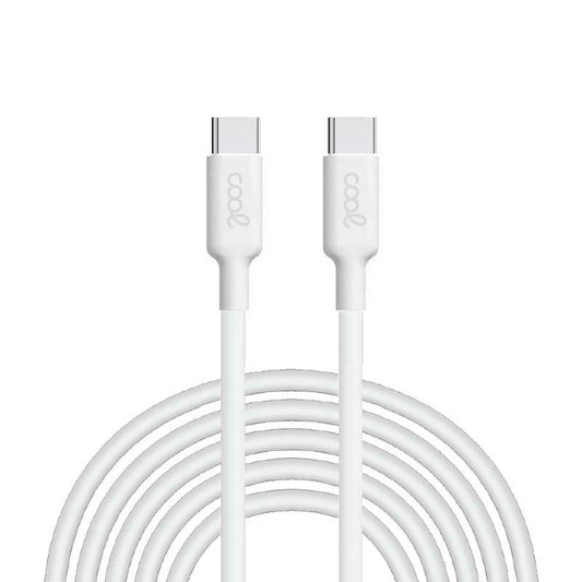 Cabo USB COOL Universal TYPE-C a TYPE-C (3 metros) Branco 3 Amp