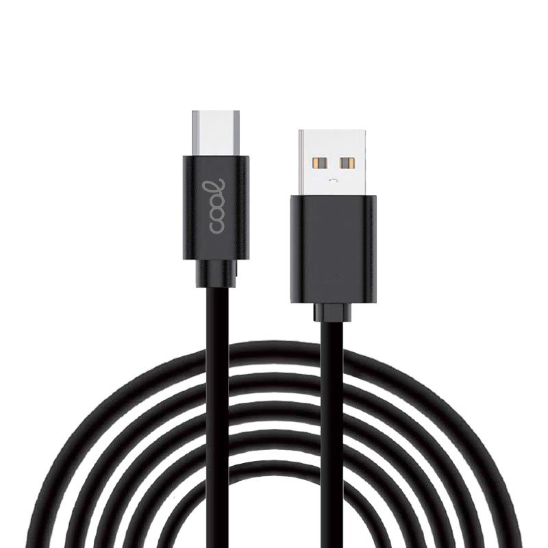Cabo USB universal COOL compatível TYPE-C (3 metros) Preto 2,4 Amp