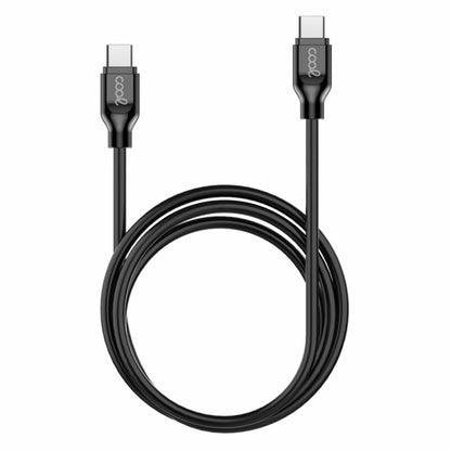 Cabo USB universal COOL compatível TYPE-C a TYPE-C (1 metro) Preto 3 Amp