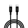Cabo USB universal COOL compatível TYPE-C a TYPE-C (1 metro) Preto 3 Amp