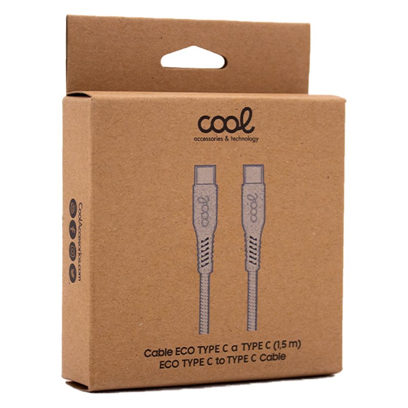 Cabo USB Universal tipo C-tipo C COOL ECO (1,5 metros)