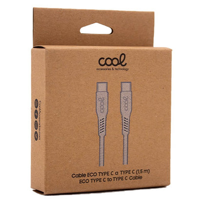 Cabo USB Universal tipo C-tipo C COOL ECO (1,5 metros)
