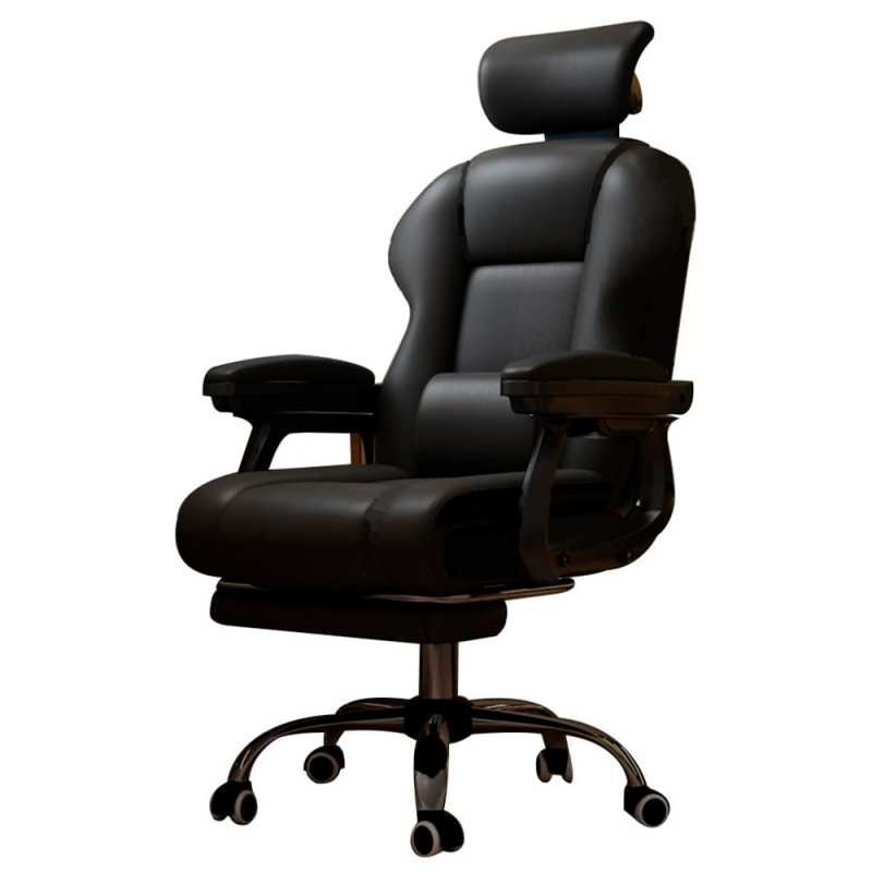 Cadeira de Escritório Premium COOL Board Preta (Apoio para os Pés)