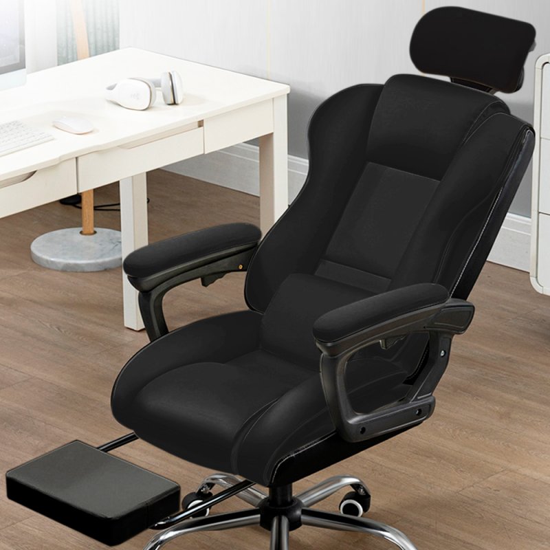 Cadeira de Escritório Premium COOL Board Preta (Apoio para os Pés)
