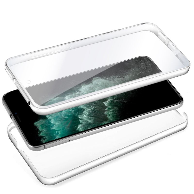 Capa COOL de Silicone 3D para iPhone 11 Pro Max (frente e verso transparentes)