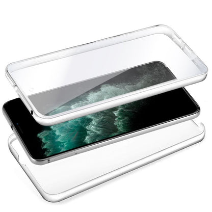 Capa COOL de Silicone 3D para iPhone 11 Pro Max (frente e verso transparentes)