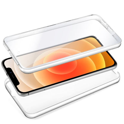 Capa COOL de Silicone 3D para iPhone 12 mini (frente e verso transparentes)