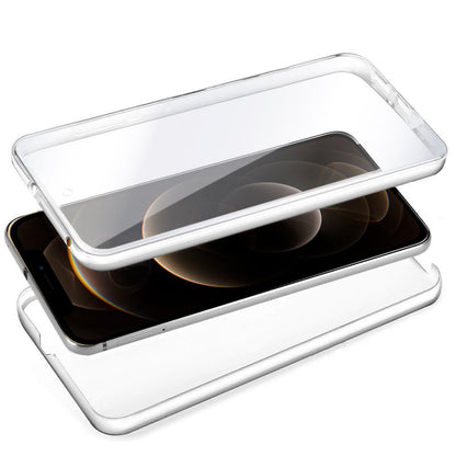 Capa COOL de Silicone 3D para iPhone 12 Pro Max (frente e verso transparentes)