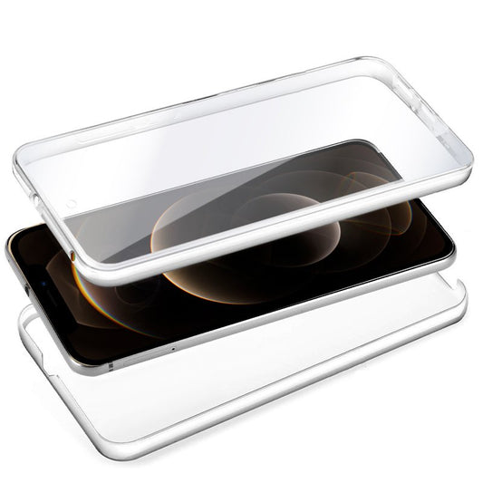 Capa COOL de Silicone 3D para iPhone 12 Pro Max (frente e verso transparentes)