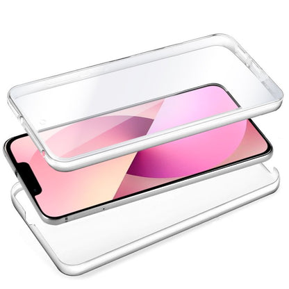Capa COOL de Silicone 3D para iPhone 13 (frente e verso transparentes)