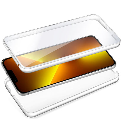 Capa COOL de Silicone 3D para iPhone 13 Pro Max (frente e verso transparentes)