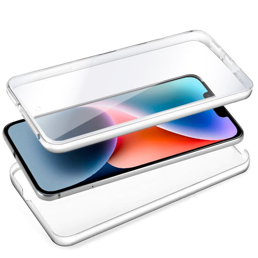 Capa COOL de Silicone 3D para iPhone 14 Plus (frente e verso transparentes)