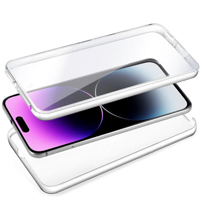 Capa COOL de Silicone 3D para iPhone 14 Pro Max (frente e verso transparentes)