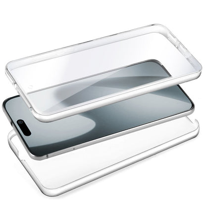 Capa COOL de Silicone 3D para iPhone 17 Pro (Transparente Frente + Verso)