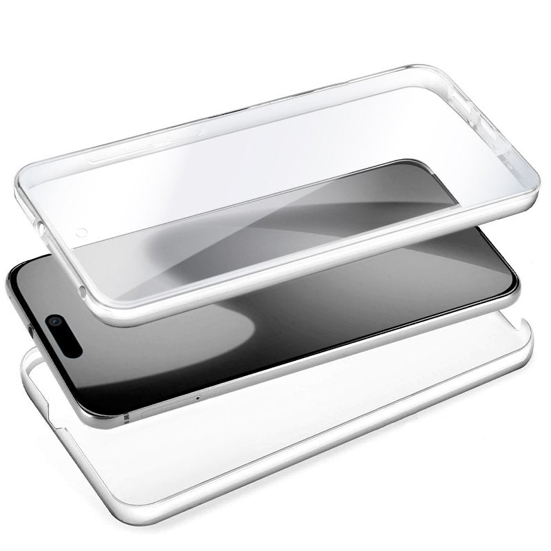 Capa COOL de Silicone 3D para iPhone 17 (Transparente Frente + Verso)