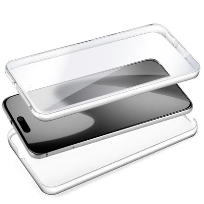 Capa COOL de Silicone 3D para iPhone 17 (Transparente Frente + Verso)