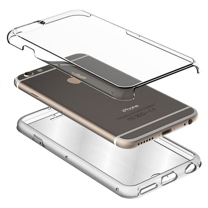 Capa COOL de Silicone 3D para iPhone 7 / 8 / SE (2020) / SE (2022) (frente e verso transparentes)