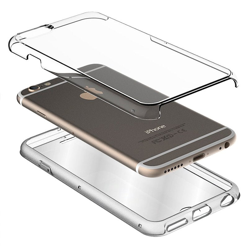 Capa COOL de Silicone 3D para iPhone 7 Plus / iPhone 8 Plus (frente e verso transparentes)