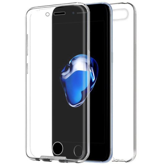 Capa COOL de Silicone 3D para iPhone 7 Plus / iPhone 8 Plus (frente e verso transparentes)