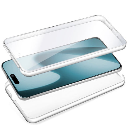 Capa COOL de Silicone 3D para iPhone Air (Transparente Frente + Verso)