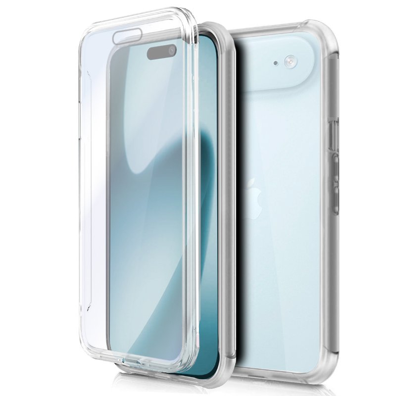 Capa COOL de Silicone 3D para iPhone Air (Transparente Frente + Verso)