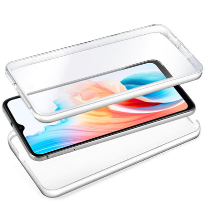 Capa COOL de Silicone 3D para Oppo A18 / A38 (transparente frente + verso)