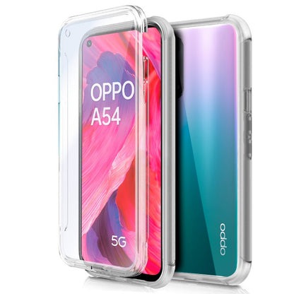 Capa COOL de Silicone 3D para Oppo A54 5G / A74 5G (frente e verso transparentes)