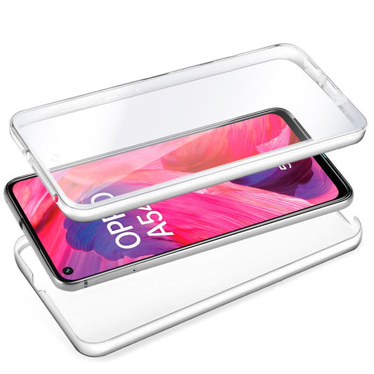 Capa COOL de Silicone 3D para Oppo A54 5G / A74 5G (frente e verso transparentes)