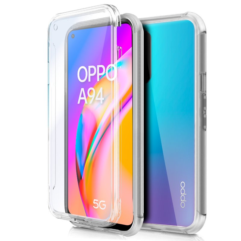 Capa COOL de Silicone 3D para Oppo A94 5G / Reno 5Z (frente e verso transparentes)