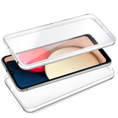 Capa COOL de Silicone 3D para Samsung A025 Galaxy A02s (frente e verso transparentes)