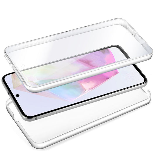 Capa COOL de Silicone 3D para Samsung A356 Galaxy A35 5G (transparente frente + verso)