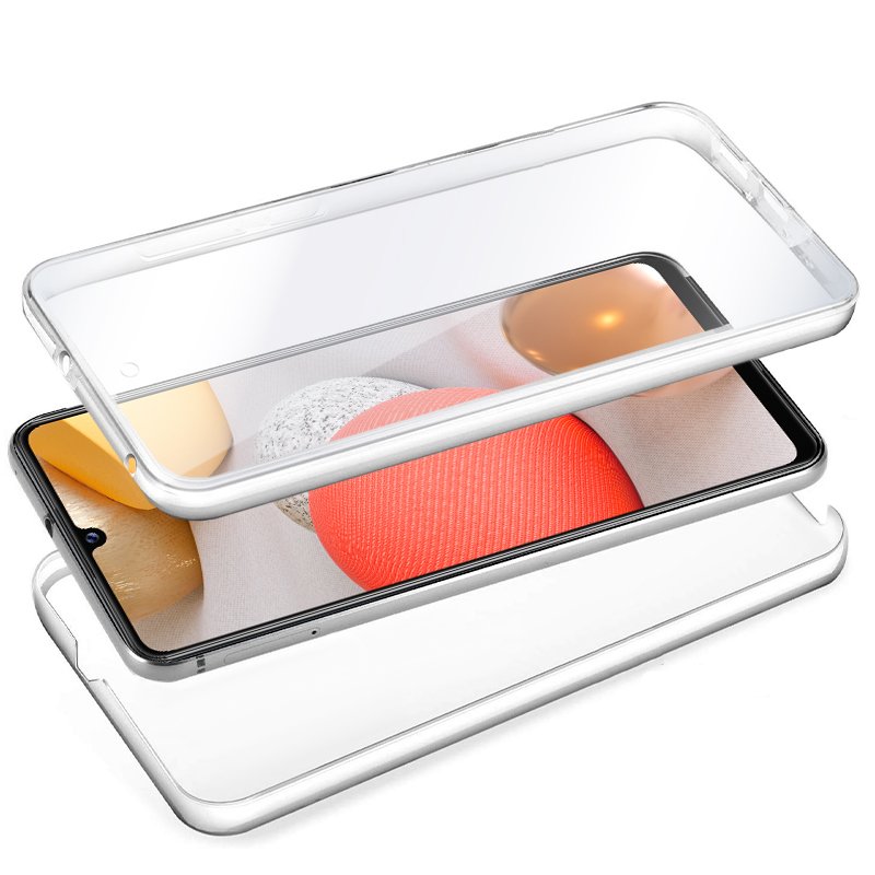 Capa COOL de Silicone 3D para Samsung A426 Galaxy A42 5G (frente e verso transparentes)