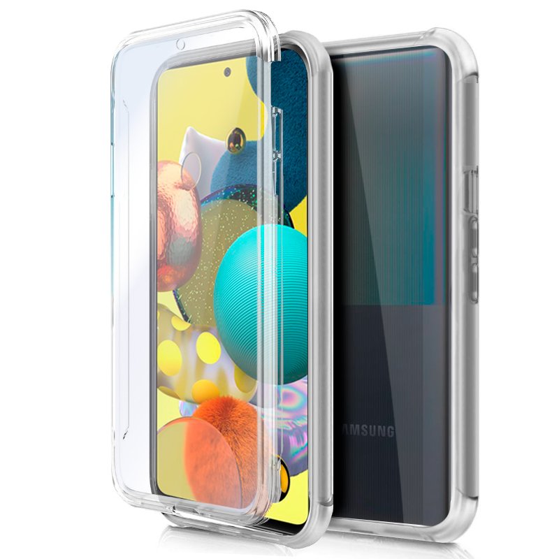 Capa COOL de Silicone 3D para Samsung A516 Galaxy A51 5G (frente e verso transparentes)