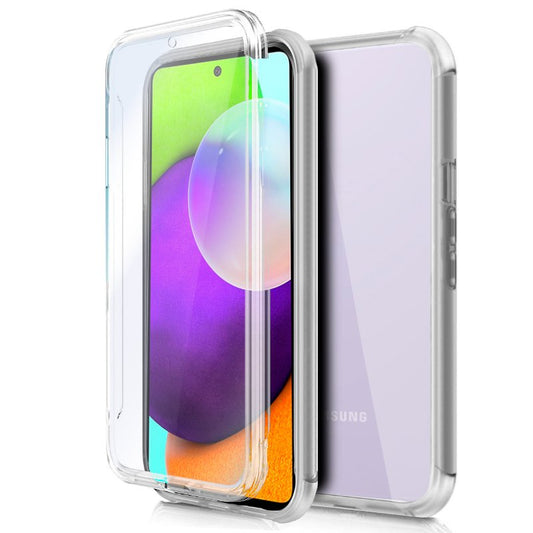 Capa COOL de Silicone 3D para Samsung A525 Galaxy A52 / A52 5G / A52s 5G (frente e verso transparentes)