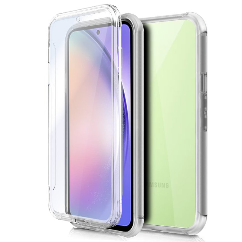 Capa COOL de Silicone 3D para Samsung A546 Galaxy A54 5G (frente e verso transparentes)