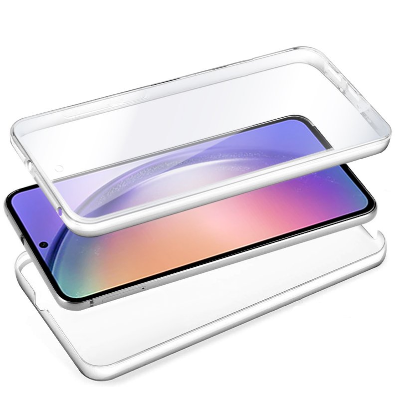 Capa COOL de Silicone 3D para Samsung A546 Galaxy A54 5G (frente e verso transparentes)