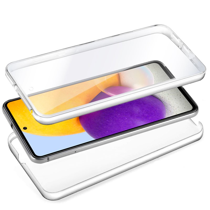 Capa COOL de Silicone 3D para Samsung A725 Galaxy A72 (frente e verso transparentes)